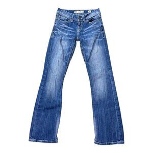 BKE Jeans Women's 28x33.5 28x33  20 Stretch Flare Bootcut Medium Wash Denim READ